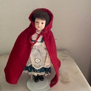 Avon vintage porcelain doll little Red Riding Hood